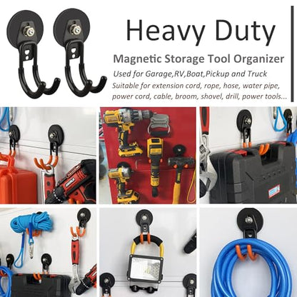 Garage Magnetic Hooks (4 Count)