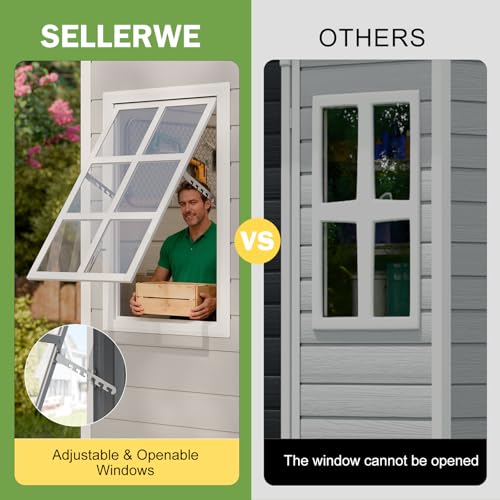 8x6x7 FT Resin Storage Shed w