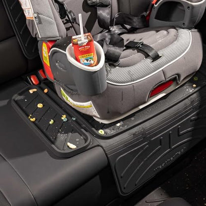 Child Car Seat Protector with Back Black