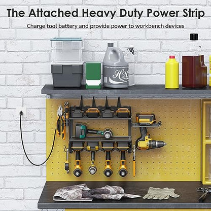 Modular Power Tool Organizer Wall Mount Charging Station