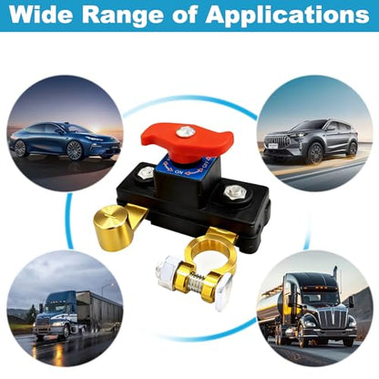 2PCS Car Battery Power Cut