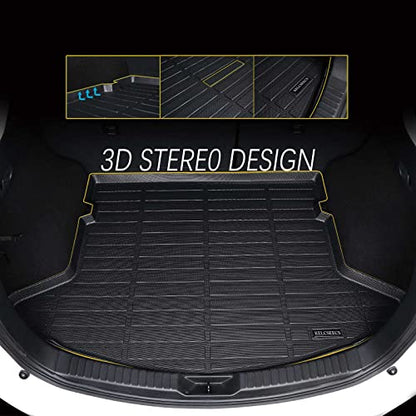 Cargo Liner Custom for 2022 2023 2024 Hyundai Ioniq 5 （Not fit for 2025 Ioniq 5）& Ioniq 5 N 2025 Fit Cargo Mat Floor Mat Trunk Mat Hyundai Ioniq 5 All Weather Trunk Liner Black Accessories
