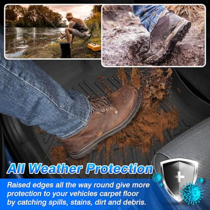 Floor Mats and Cargo Liner Fit for Audi Q3 2019 2020 2021 2022 2023 2024 2025 All Weather Floor Mat Q3 Accessories Heavy Duty Carpet Protection