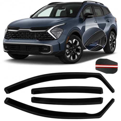 in Channel Rain Guards Fit for Kia Sportage 2017 2018 2019 2020 2021 2022