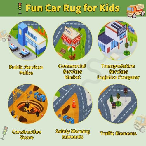 Kids Carpet Playmat Rug (14.87 Sq Ft)
