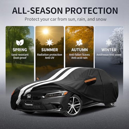 Multi Layer Car Cover Custom Fit for Honda Civic
