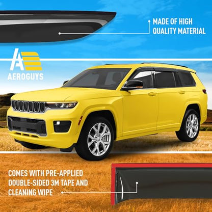 Extra Durable Window Wind Deflectors Tape (4 Count)