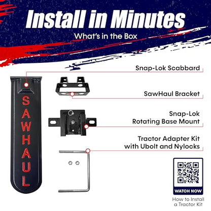 GearHaul SawHaul SnapLok Rotating Tractor Chainsaw Carrier