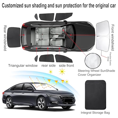 Window Shades for Honda Accord 2023 (8 Count)