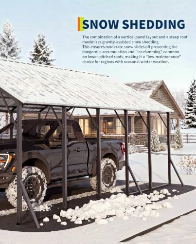 13x26x11 ft Metal Carport Kit
