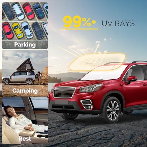 Car Windshield Sun Shade for Subaru Forester Accessories 2019