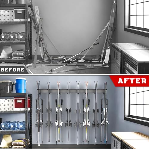 Ski Rack Wall Mounted Ski Storage Rack