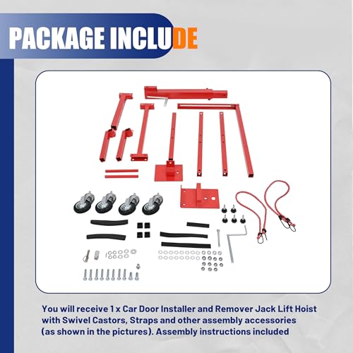 Adjustable Car Door Installer and Remover Jack Lift Hoist w
