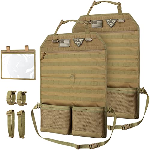 Molle Seat Back Car Organizer Fit Most Car F150 Jeeps Pickups Trucks