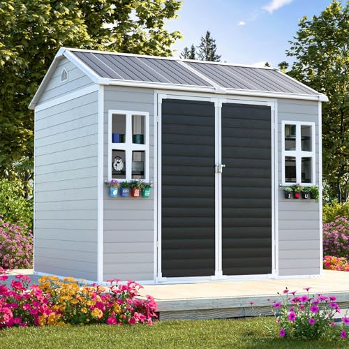 8x6x7 FT Resin Storage Shed w