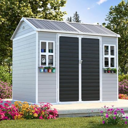 8x6x7 FT Resin Storage Shed w
