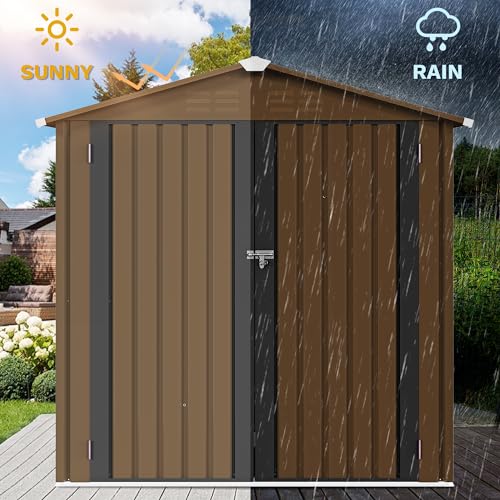 6x4ft Storage Shed for Outdoors