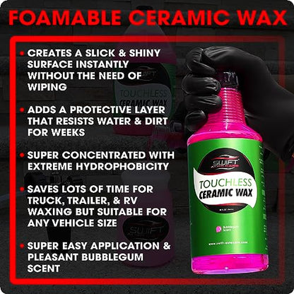 Swift Touchless Ceramic Foamable Wax (128 Fl Oz)