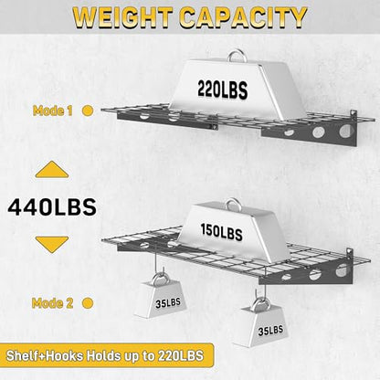 Garage Wall Shelves (2 Count)