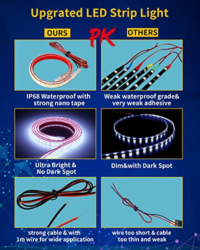 12V Car LED Strip Light (4 Count)