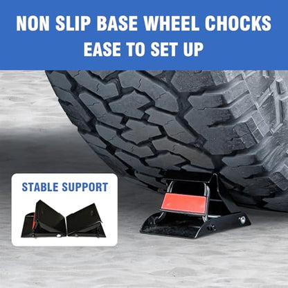 Car Jack Stands 3 Ton with Double Locking and Large Foot Base for Lifting Cars