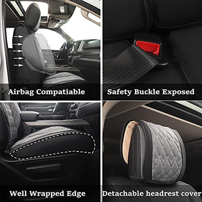 Car Seat Covers for Dodge Ram 2 Pcs Front (2 Count)