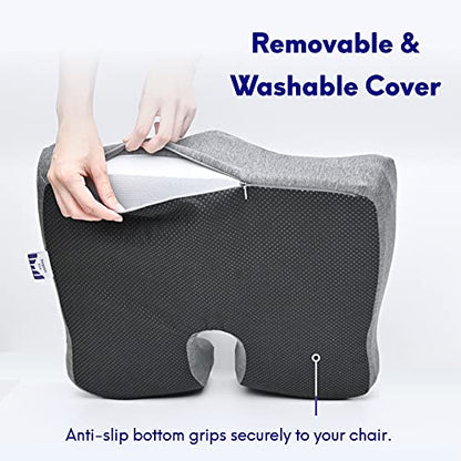 Cushion Lab Patented Pressure Relief Seat Cushion for Long Sitting Hours on Office & Home Chair