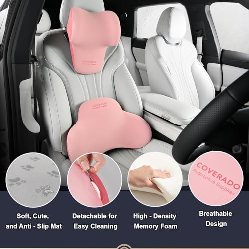 Lumbar Support and Headrest Pillow for Car