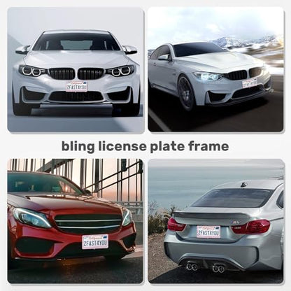 2 Pack License Plate Frames for Women
