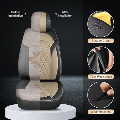 2 Front Car Seat Covers for Honda HR
