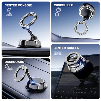 for MagSafe Car Phone Holder Mount Phone Mount for Car Windshield Dashboard Air Vent Universal Hands Free Automobile Cell Phone Holder Fit for iPhone Smartphone Camera Mounts
