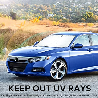 for Accord 2026 Windshield Sun Shade Sunshade Protector for Honda Accord 2021 2022 2023 2024 2025 Windshield Cover Sun Visor Foldable Window Heat Shield Reflector Blocks UV Ray Car Accessories