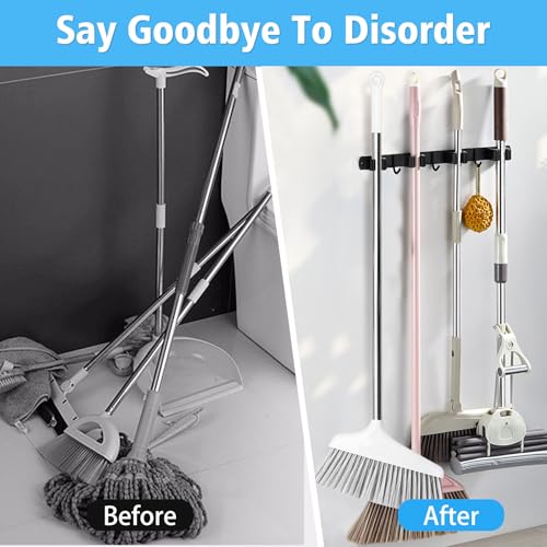 Mop and Broom Holder Wall Mounted