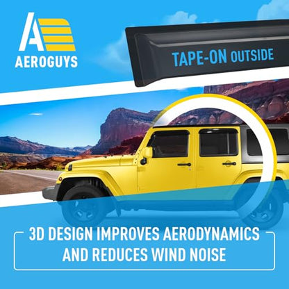 Extra Durable Window Deflectors Tape (4 Count)