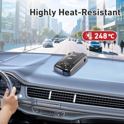 Radar Detector Bracket with Dashboard Hook Ring Installation (2 Count)