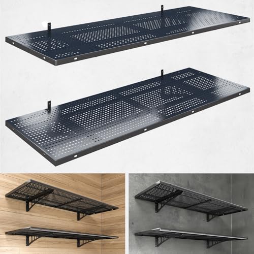 2 Pack 1.5x4ft Heavy Duty Garage Wall Shelving (24 System)