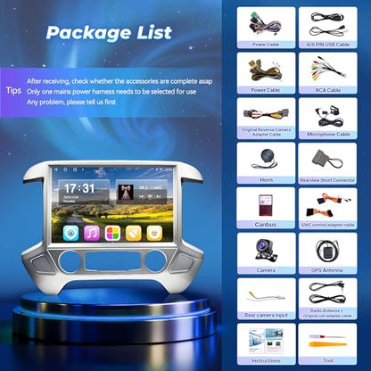 13.1" 8Core 8+128G Radio for Chevy Silverado GMC Sierra 2014