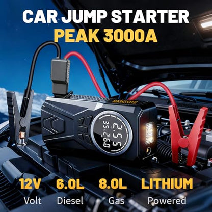 Car Jump Starter with Air Compressor