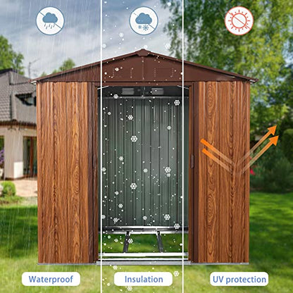 6x6 FT Outdoor Storage Shed