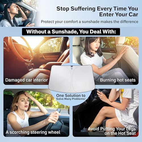 Windshield Sun Shade Compatible for Lincoln Corsair 2020
