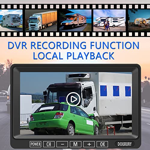 Wireless Backup Camera for RV Truck Trailer Camper Bus 5th Wheel 3 Rear (4 Count)