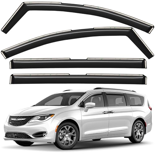 Window Deflectors Smoke Tinted in (4 Count)