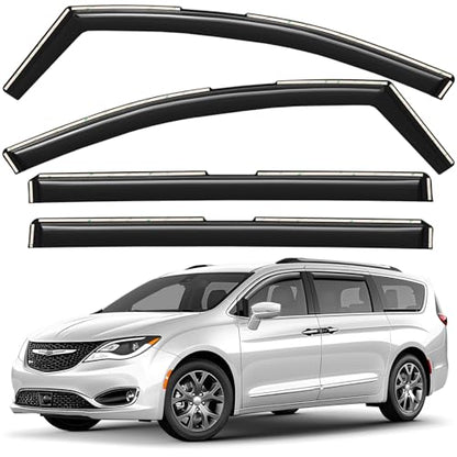Window Deflectors Smoke Tinted in (4 Count)