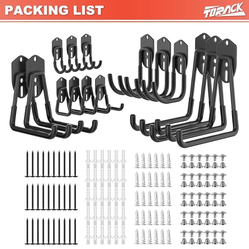 15 PCS Garage Storage Hooks