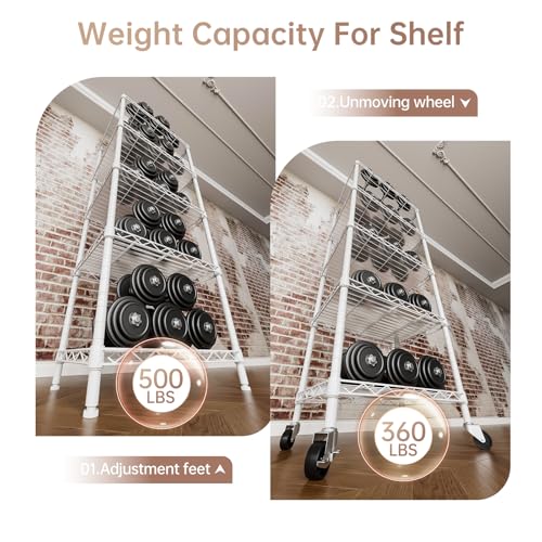 5 Small Wire Shelves Kitchen Pantry Close Home Organizers and Storage Bathroom Shelf Laundry Room Organization Adjustable Book Metal Garage Shelving Unit