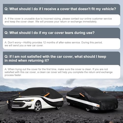 10 Layers Car Cover Custom Fit for Chevrolet Chevy Malibu