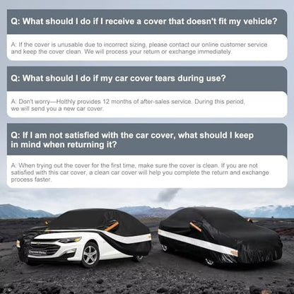 10 Layers Car Cover Custom Fit for Chevrolet Chevy Malibu