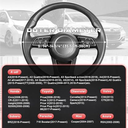 Car Steering Wheel Cover for Prius Civic Model 3