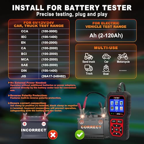 BT60 PRO Car Battery Tester 6V