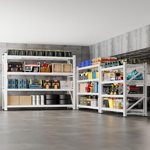 60" W Storage Shelves 5000lbs Garage Metal Shelving Heavy Duty Garage Shelves Adjustable Storage Shelves for Industrial
